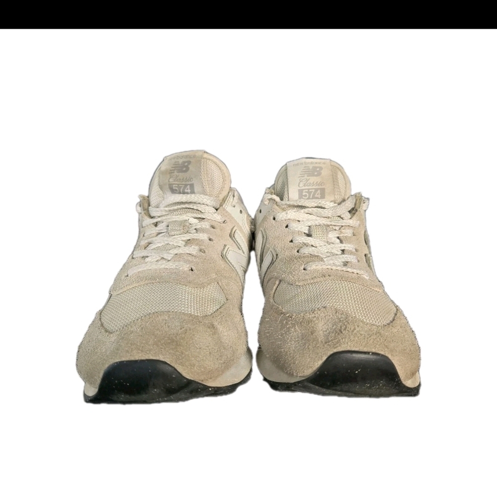 New Balance 574 ML574EVW GREY Suede GOOD Used Condition  M 9 W 10.5 - Picture 5 of 8